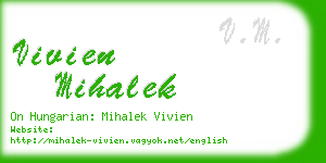 vivien mihalek business card